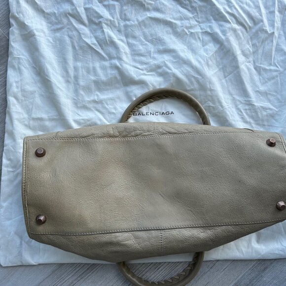 BALENCIAGA LE CITY LARGE BEIGE HANDBAG - Picture 3 of 13